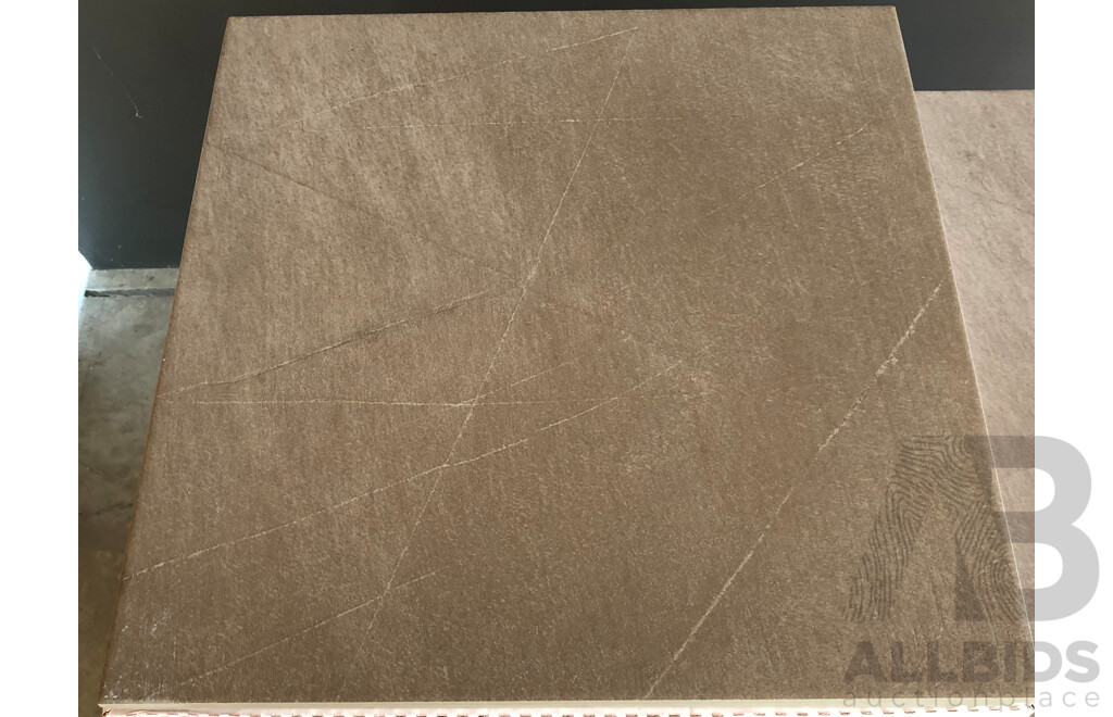 Alfalux Ambienti Tabacco Textured Italian 450mm X 450mm Ceramic Wall Tiles - 26.98m2 - Brand New - ORP $1753.70