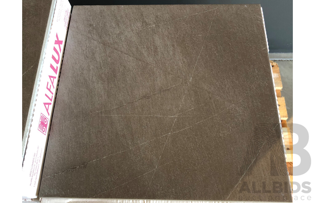 Alfalux Ambienti Tabacco Textured Italian 450mm X 450mm Ceramic Wall Tiles - 26.98m2 - Brand New - ORP $1753.70
