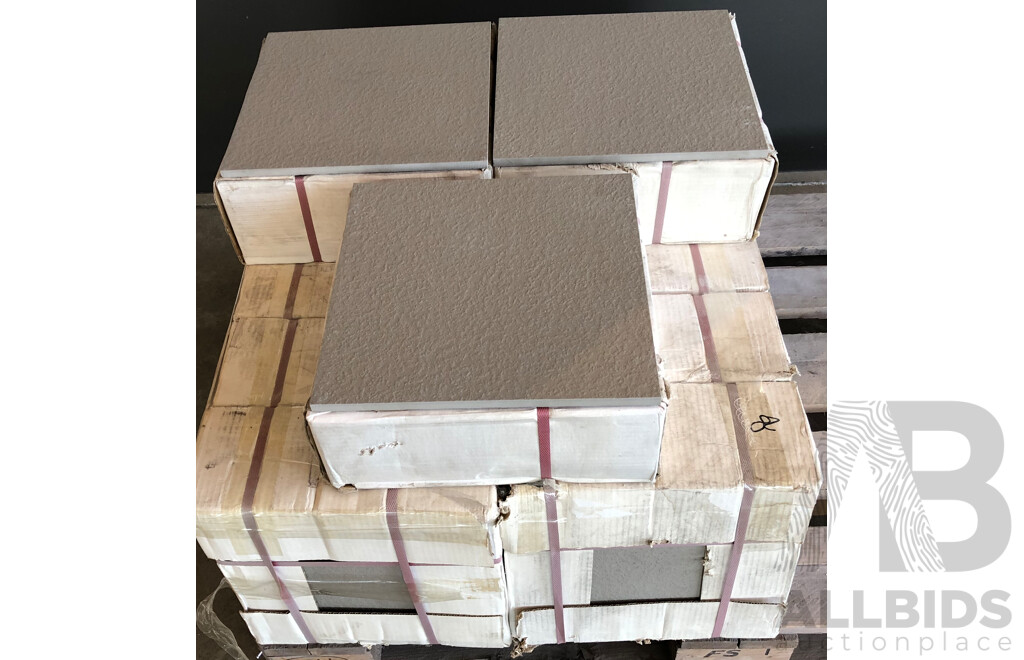 Rockstone Fog Textured 300mm X 300mm Porcelain Wall/Floor Tiles - 15.0m2 - Brand New - ORP $975.00