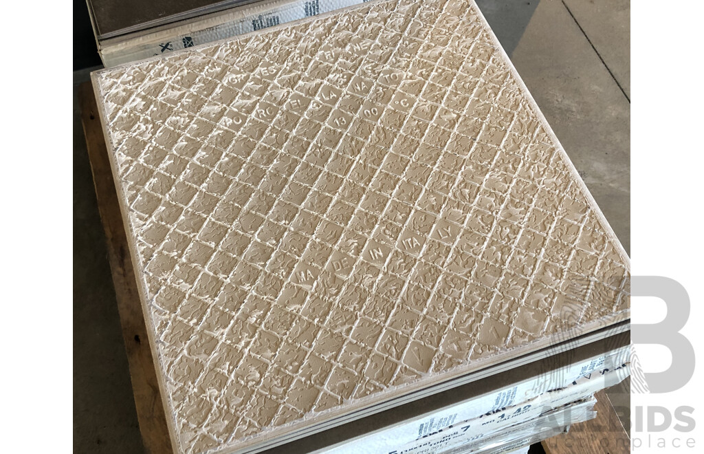 Lux 450mm X 450mm Porcelain Floor & Wall Tiles - 26.98m2 - Brand New - ORP $1753.70