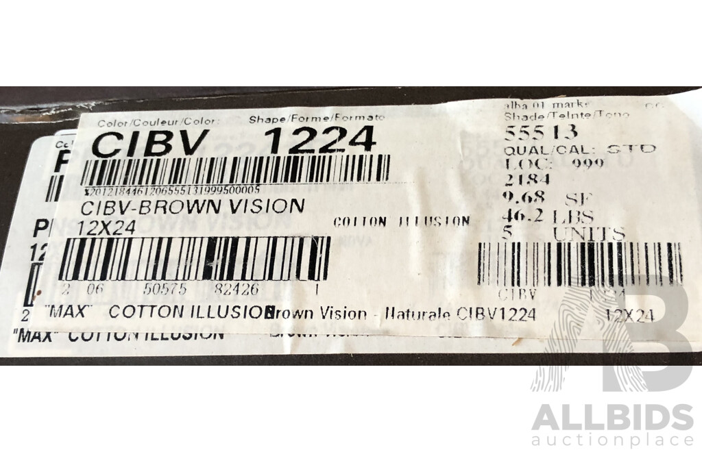 Max Novacasa Brown Vision 300mm X 600mm Porcelain Floor & Wall Tiles - 19.44m2 - Brand New - ORP $1263.60