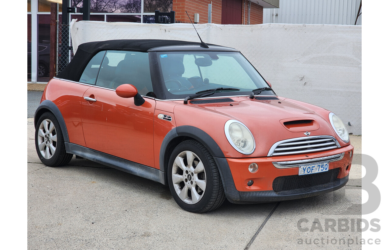 06/2006 Mini Cooper S Cabrio R52 2d Cabriolet Orange 1.6L