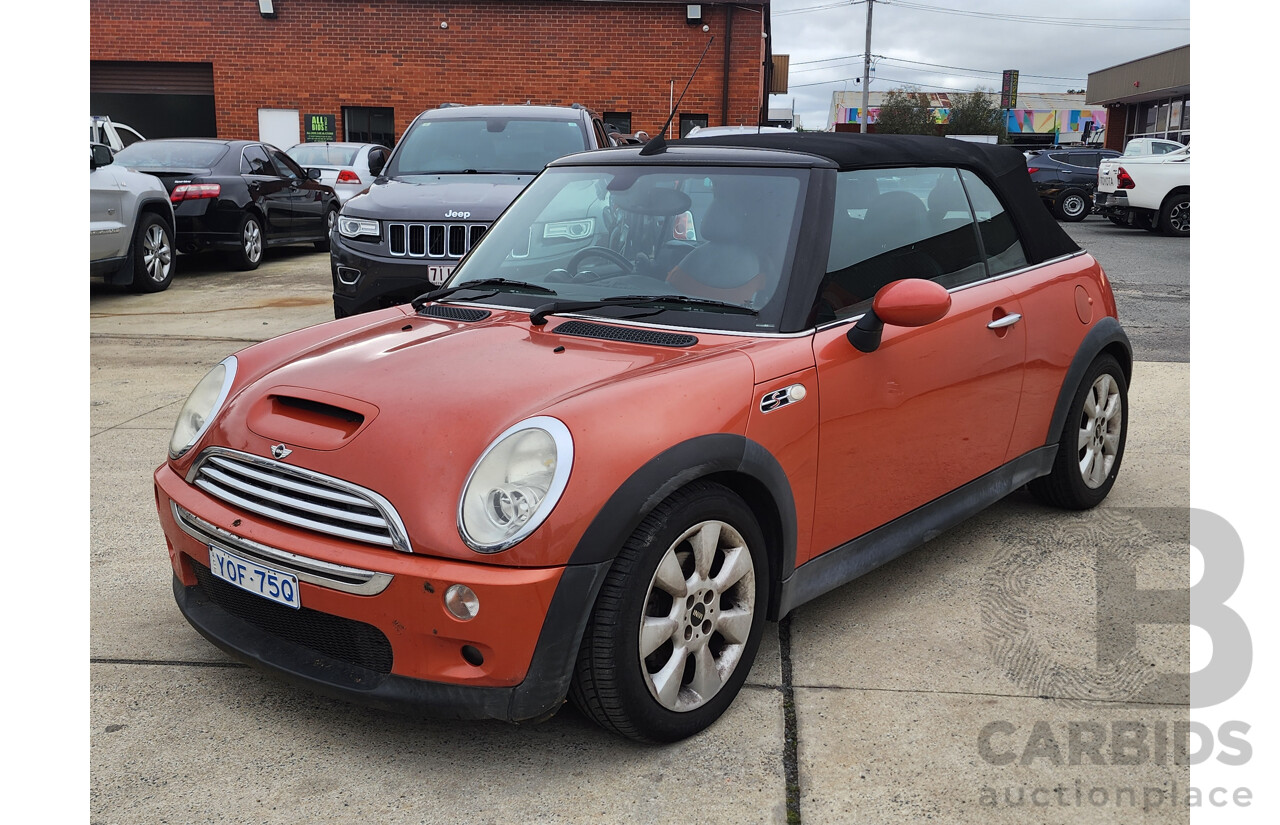 06/2006 Mini Cooper S Cabrio R52 2d Cabriolet Orange 1.6L