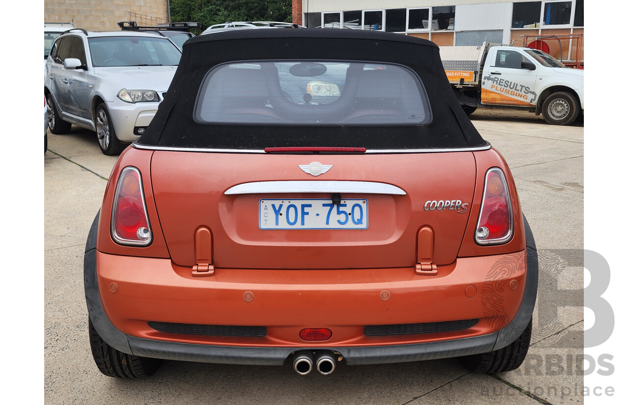 06/2006 Mini Cooper S Cabrio R52 2d Cabriolet Orange 1.6L