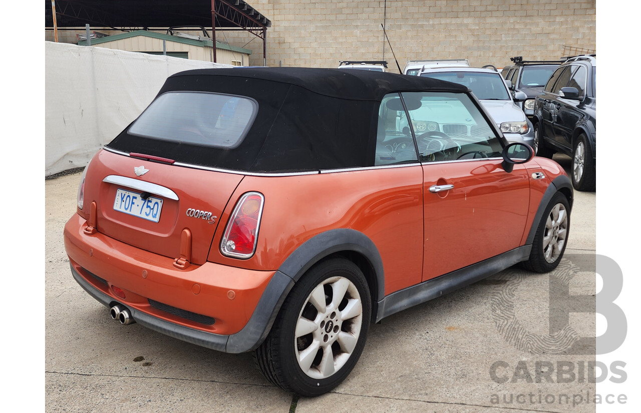 06/2006 Mini Cooper S Cabrio R52 2d Cabriolet Orange 1.6L