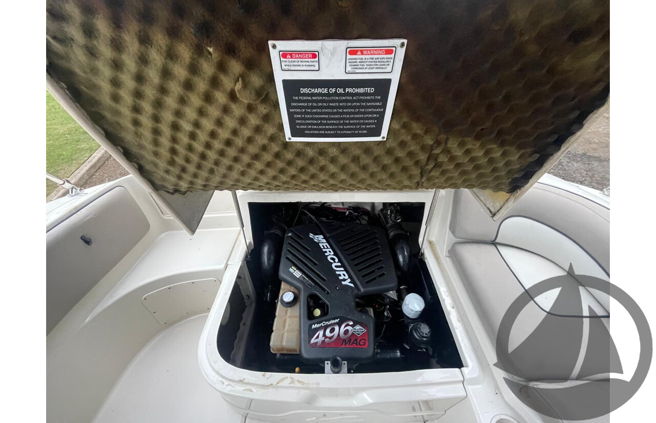 NO RESERVE - 2004 Searay 270 Sundeck, 496 Mercruiser V8, Bravo 3 Leg