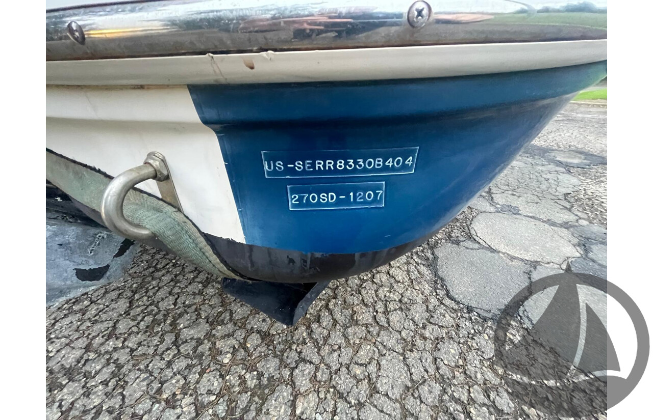 NO RESERVE - 2004 Searay 270 Sundeck, 496 Mercruiser V8, Bravo 3 Leg