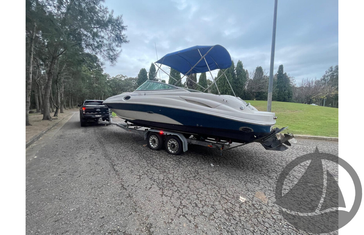 NO RESERVE - 2004 Searay 270 Sundeck, 496 Mercruiser V8, Bravo 3 Leg