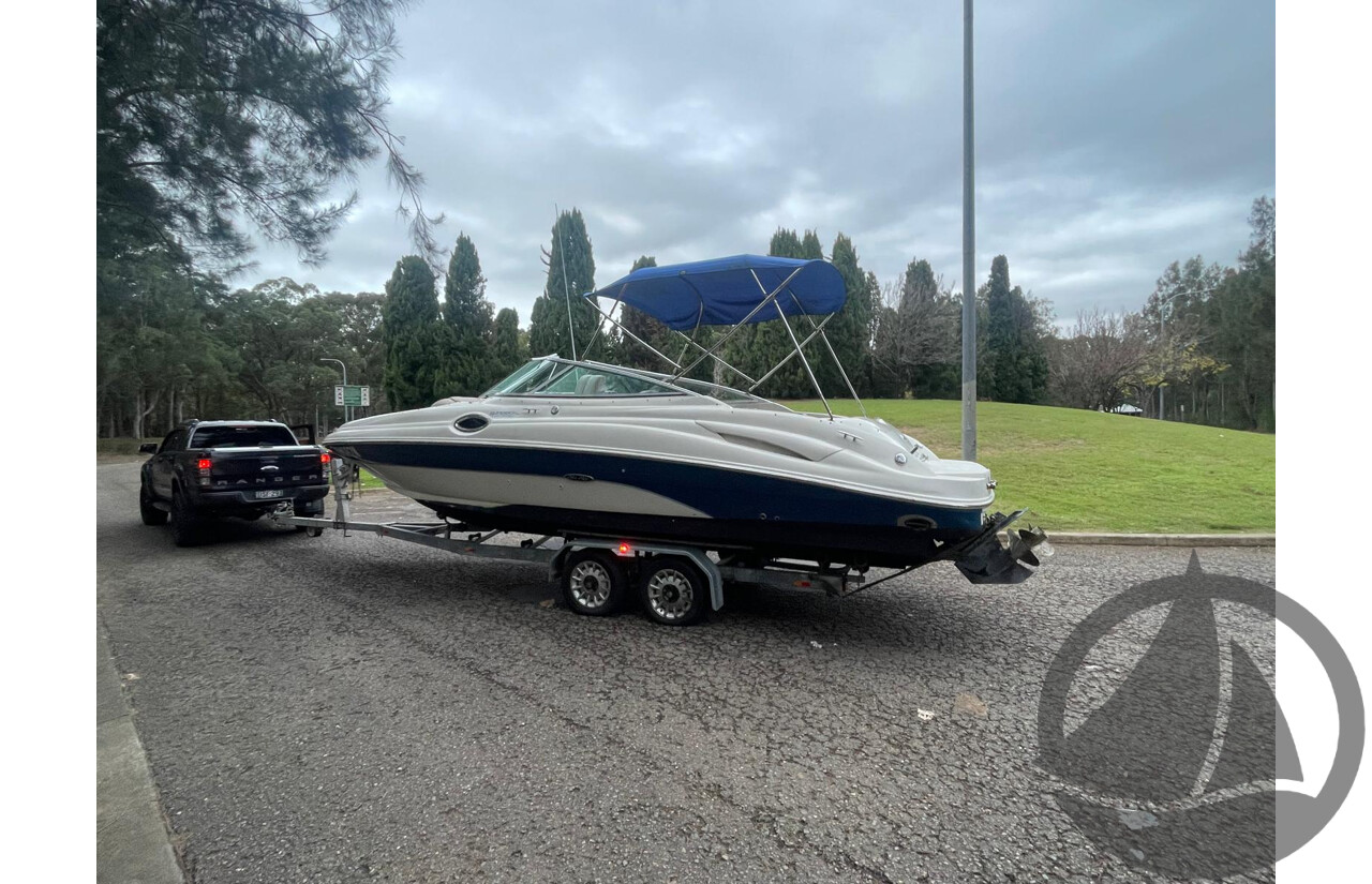 NO RESERVE - 2004 Searay 270 Sundeck, 496 Mercruiser V8, Bravo 3 Leg