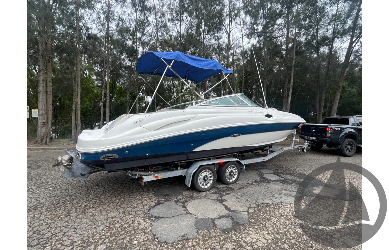 NO RESERVE - 2004 Searay 270 Sundeck, 496 Mercruiser V8, Bravo 3 Leg