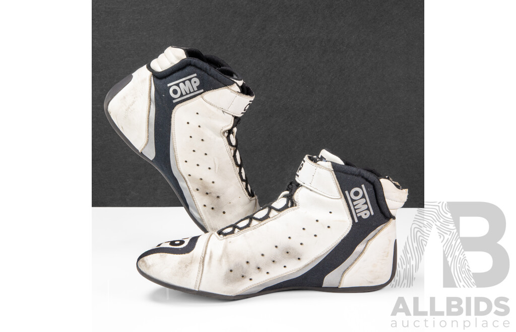 Shane Van Gisbergen Signed OMP One Evo Race Worn Shoes - 2023 Albert Park Season Opening Win