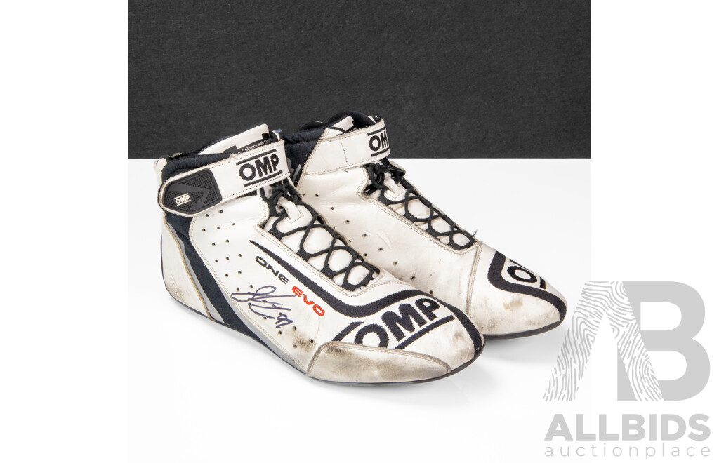 Shane Van Gisbergen Signed OMP One Evo Race Worn Shoes - 2023 Albert Park Season Opening Win