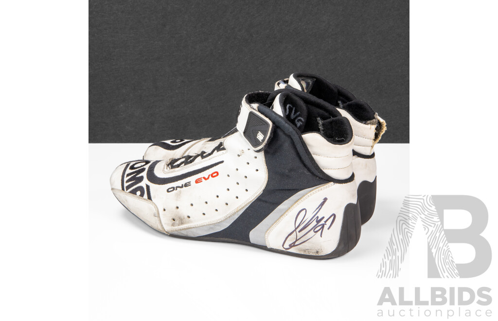 Shane Van Gisbergen Signed OMP One Evo Race Worn Shoes - 2023 Albert Park Season Opening Win