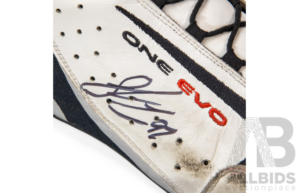 Shane Van Gisbergen Signed OMP One Evo Race Worn Shoes - 2023 Albert Park Season Opening Win