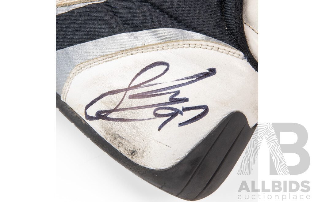 Shane Van Gisbergen Signed OMP One Evo Race Worn Shoes - 2023 Albert Park Season Opening Win