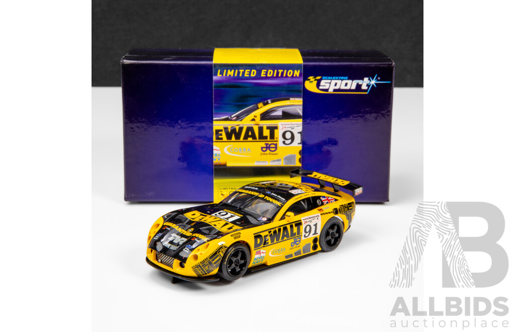 Scalextric Sport 2003 TVR T400R 24hr LeMans DeWalt #91 5067/7000 1:32 Scale Slot Car