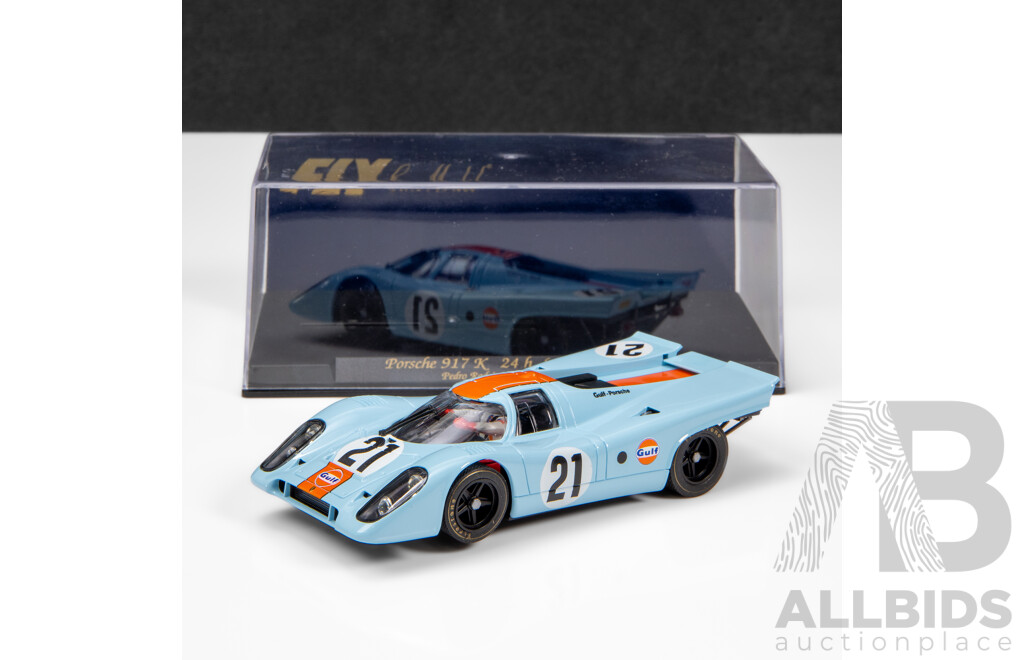 Fly Car Model 1970 Porsche 917K 24Hr LeMans Pedro Rodriguez Gulf Livery #21 1:32 Scale Slot Car