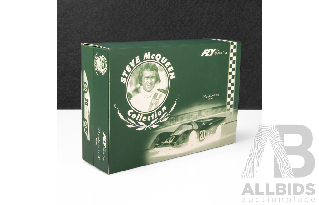 Fly Classic 1970 Porsche 917K 24Hr LeMans Steve McQueen #20 1:32 Scale Slot Car in Presentation Box