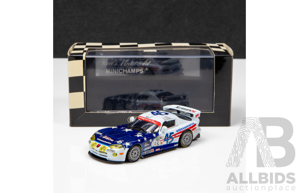 Minichamps 2002 Dodge Viper GTS-R Daytona 24Hr Hezemans ESP #45 1:43 Scale Model Car