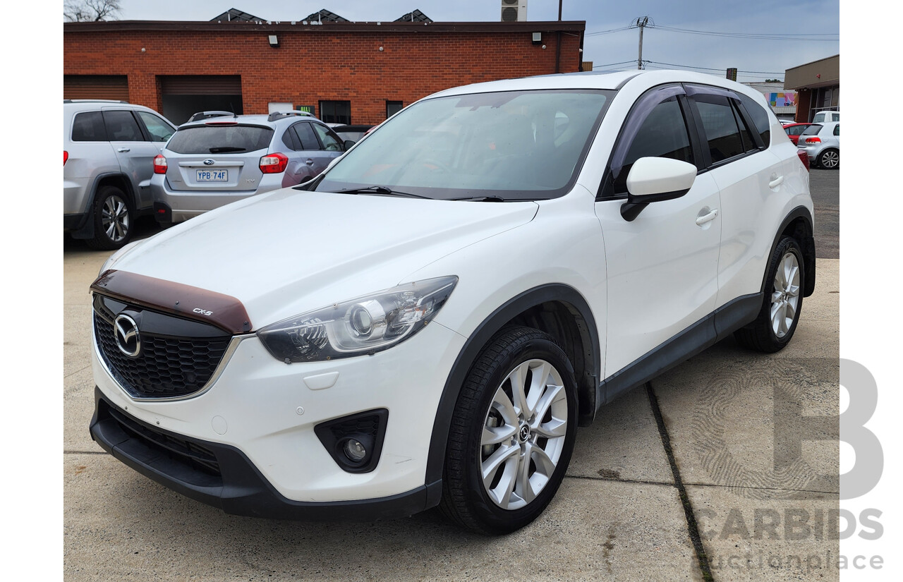 10/2014 Mazda Cx-5 Grand Tourer (4x4) MY13 UPGRADE 4d Wagon White 2.2L