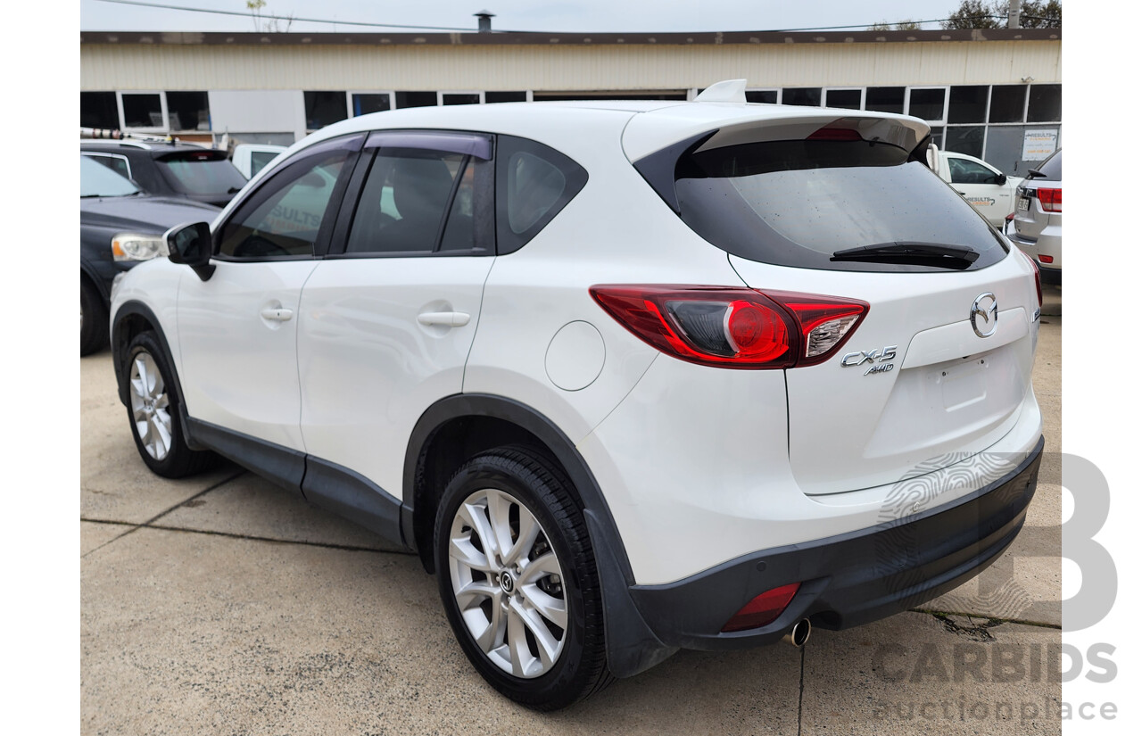 10/2014 Mazda Cx-5 Grand Tourer (4x4) MY13 UPGRADE 4d Wagon White 2.2L