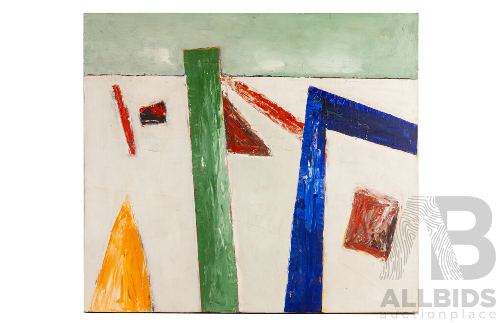 Julia Morison, (20th Century, New Zealander, 1952-), a Corner of the Shore (1990), Acrylic Oil on Canvas, 81H x 91W cm