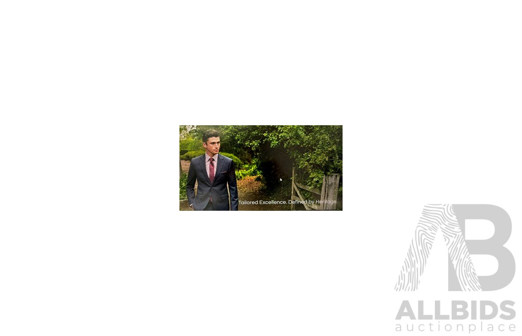 Custom Made Suit - Valued at $1,299