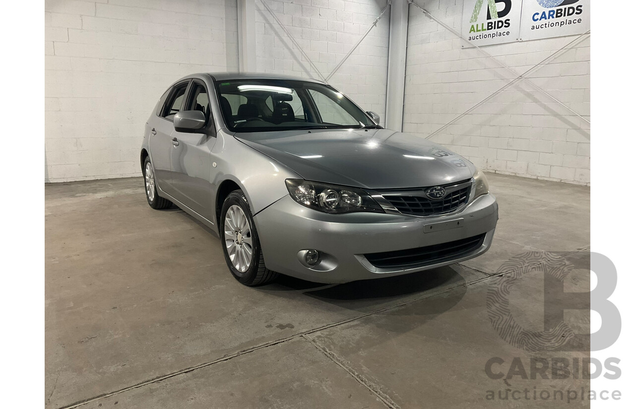 09/2007 Subaru Impreza RX (AWD) MY08 5d Hatchback Silver 2.0L