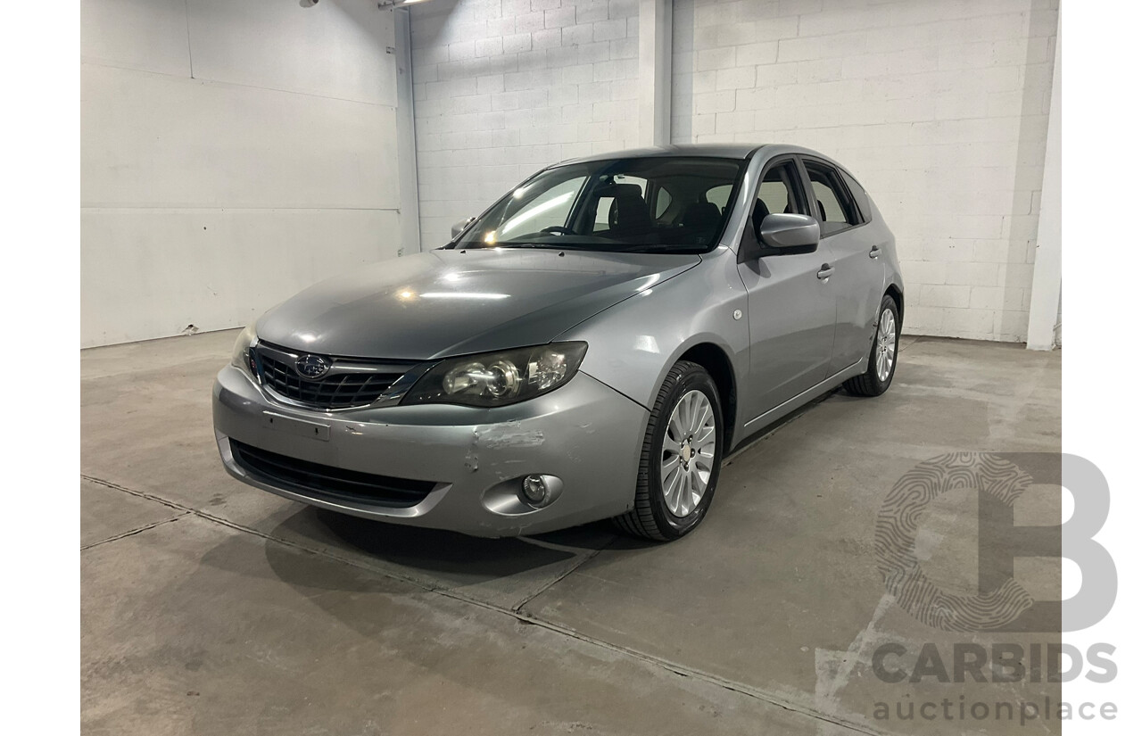 09/2007 Subaru Impreza RX (AWD) MY08 5d Hatchback Silver 2.0L