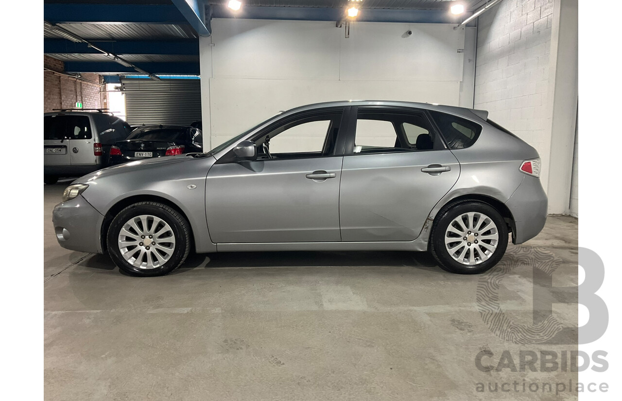 09/2007 Subaru Impreza RX (AWD) MY08 5d Hatchback Silver 2.0L