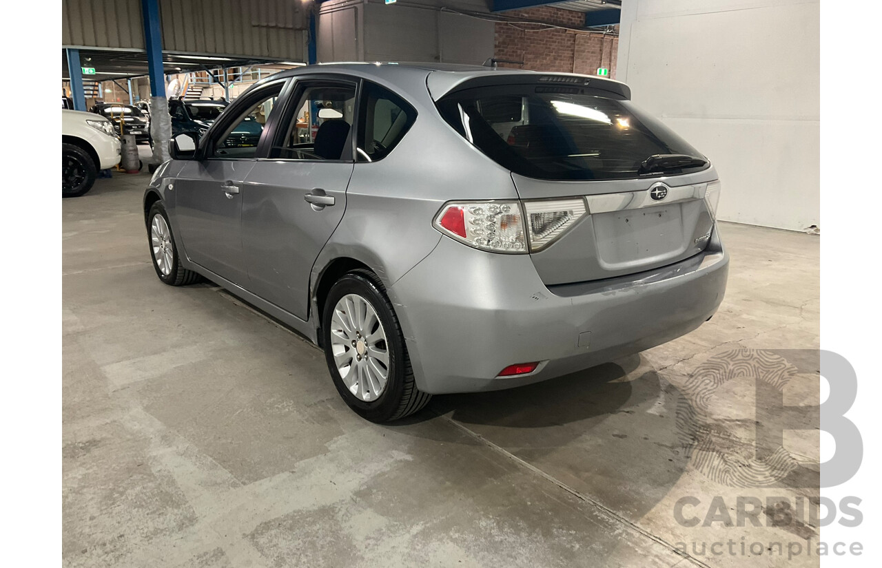 09/2007 Subaru Impreza RX (AWD) MY08 5d Hatchback Silver 2.0L