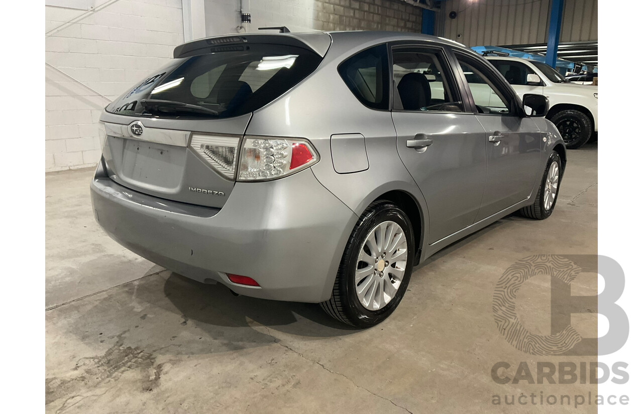 09/2007 Subaru Impreza RX (AWD) MY08 5d Hatchback Silver 2.0L