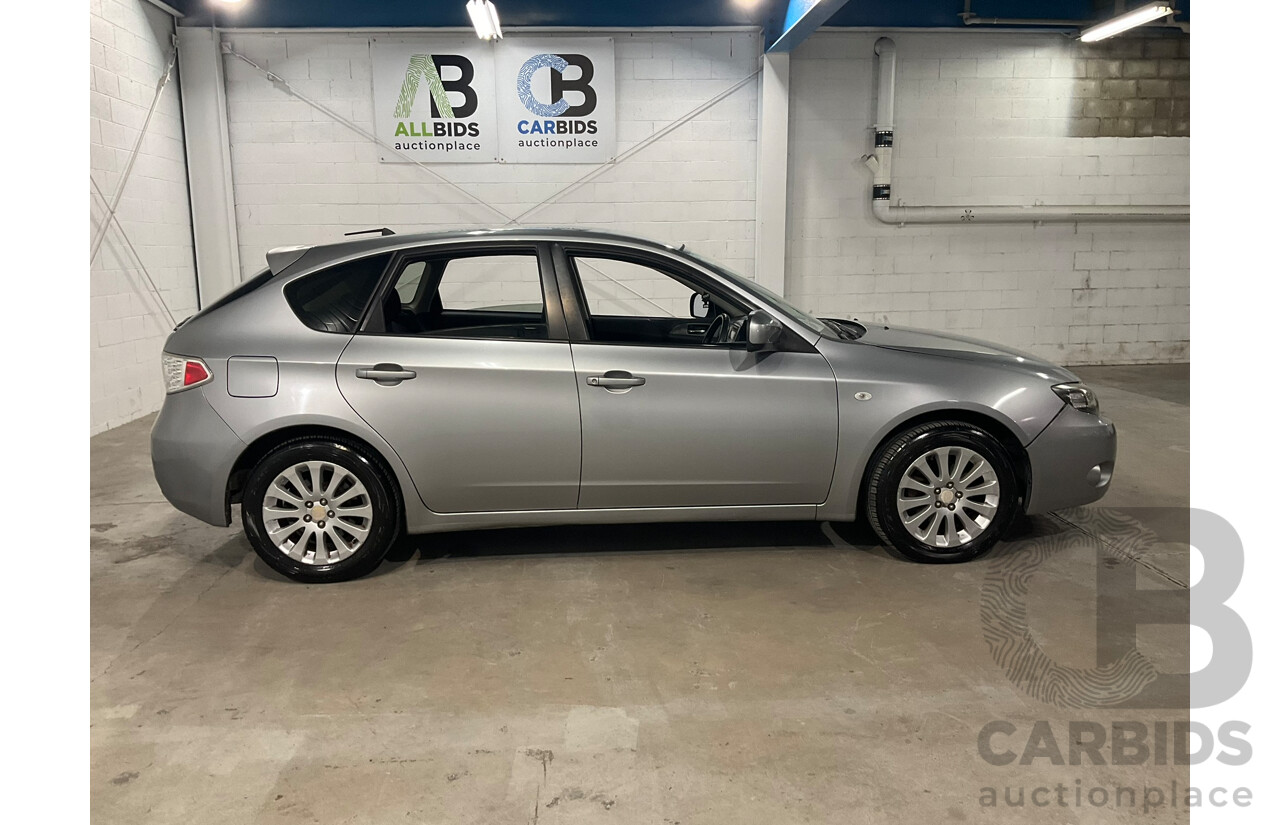 09/2007 Subaru Impreza RX (AWD) MY08 5d Hatchback Silver 2.0L
