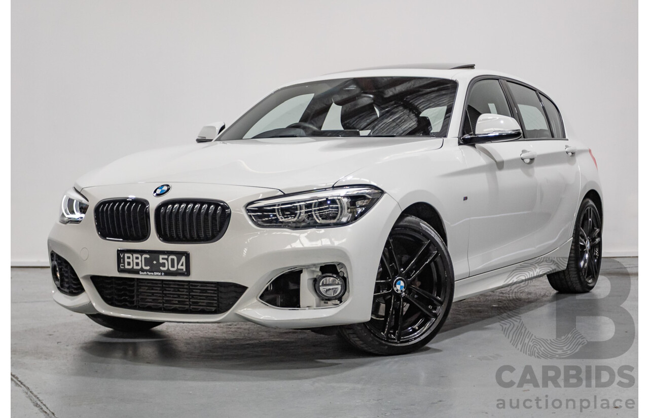 5/2019 BMW 118i M Sport F20 LCI MY18 5d Hatchback Alpine White Turbo 1.5L