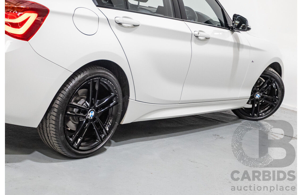 5/2019 BMW 118i M Sport F20 LCI MY18 5d Hatchback Alpine White Turbo 1.5L
