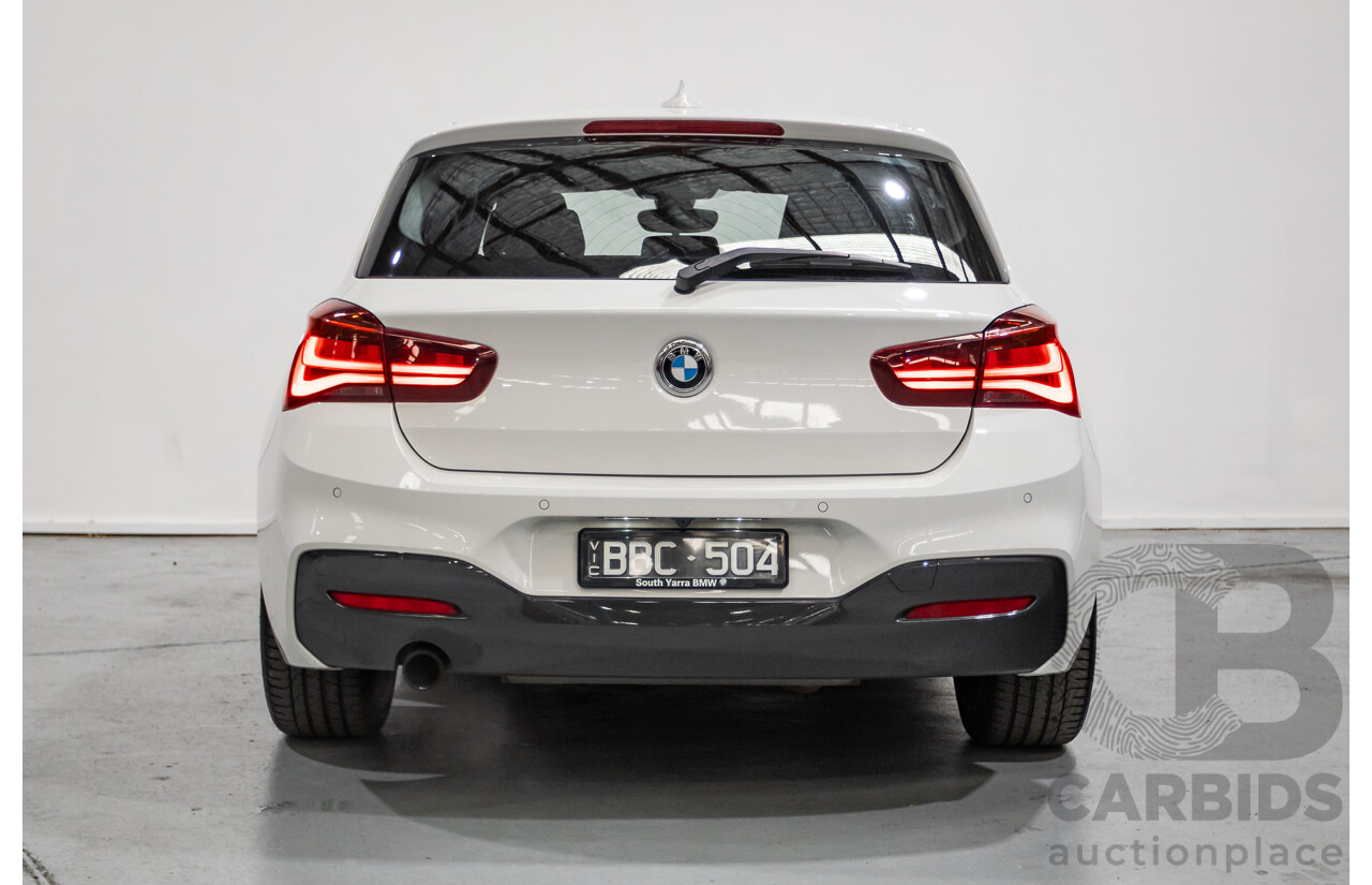 5/2019 BMW 118i M Sport F20 LCI MY18 5d Hatchback Alpine White Turbo 1.5L
