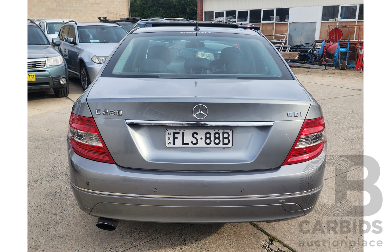 06/2009 Mercedes-Benz C220 CDI Avantgarde W204 4d Sedan Silver 2.1L