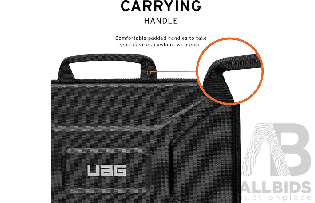 UAG 982800114040 Rugged Medium Laptop / Tablet Sleeve 13 Inch with Handle - Black