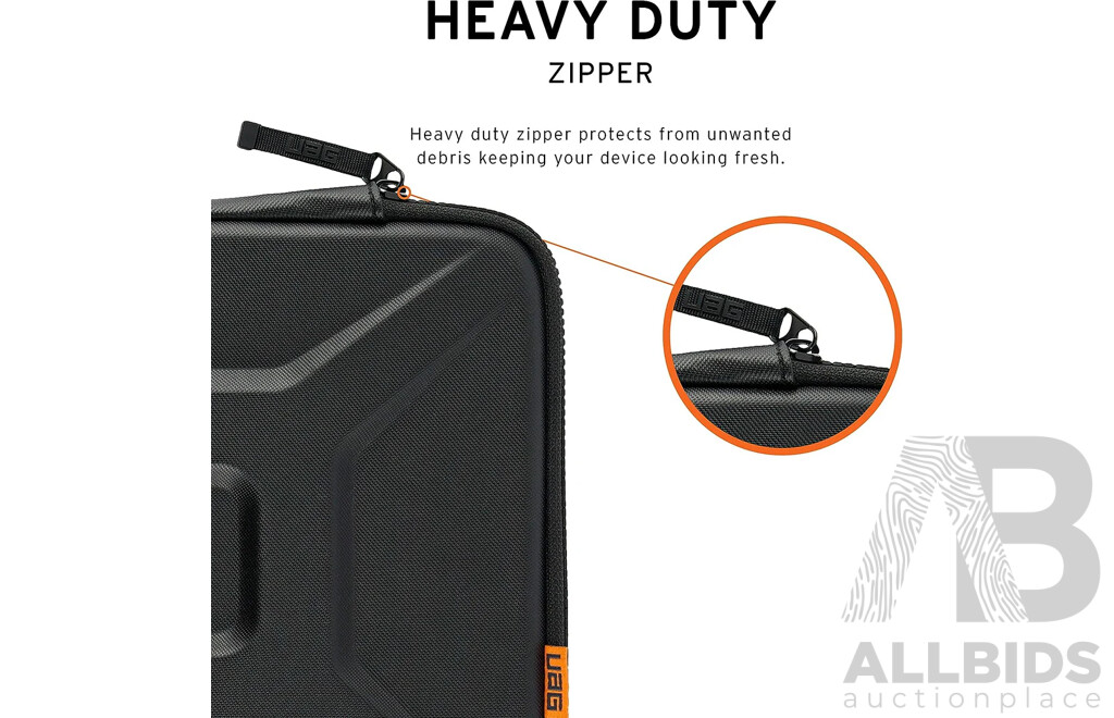 UAG 982800114040 Rugged Medium Laptop / Tablet Sleeve 13 Inch with Handle - Black