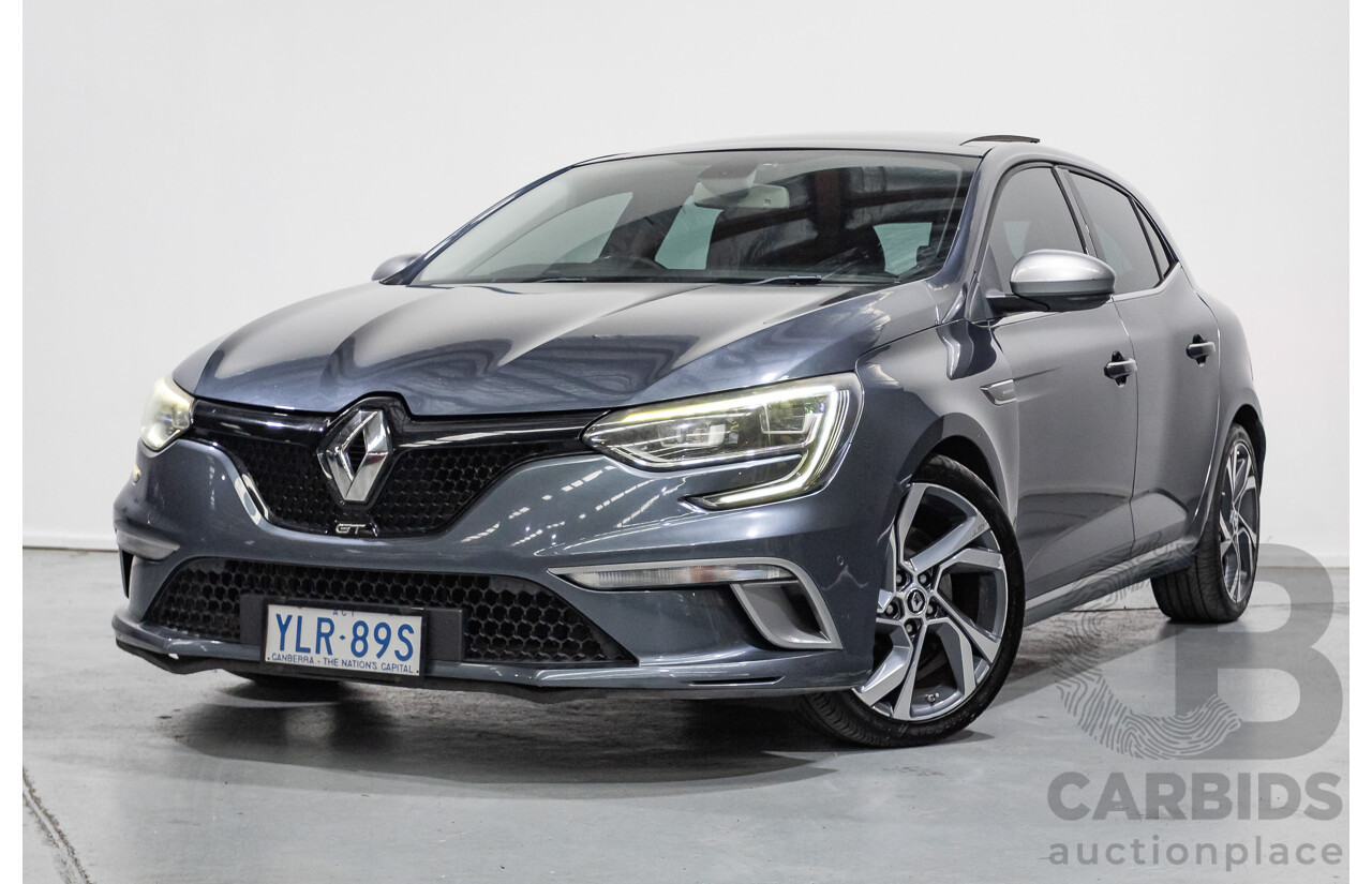 3/2017 Renault Megane GT 205 BFB 5D Hatchback Titanium Grey Metallic Turbo 1.6L