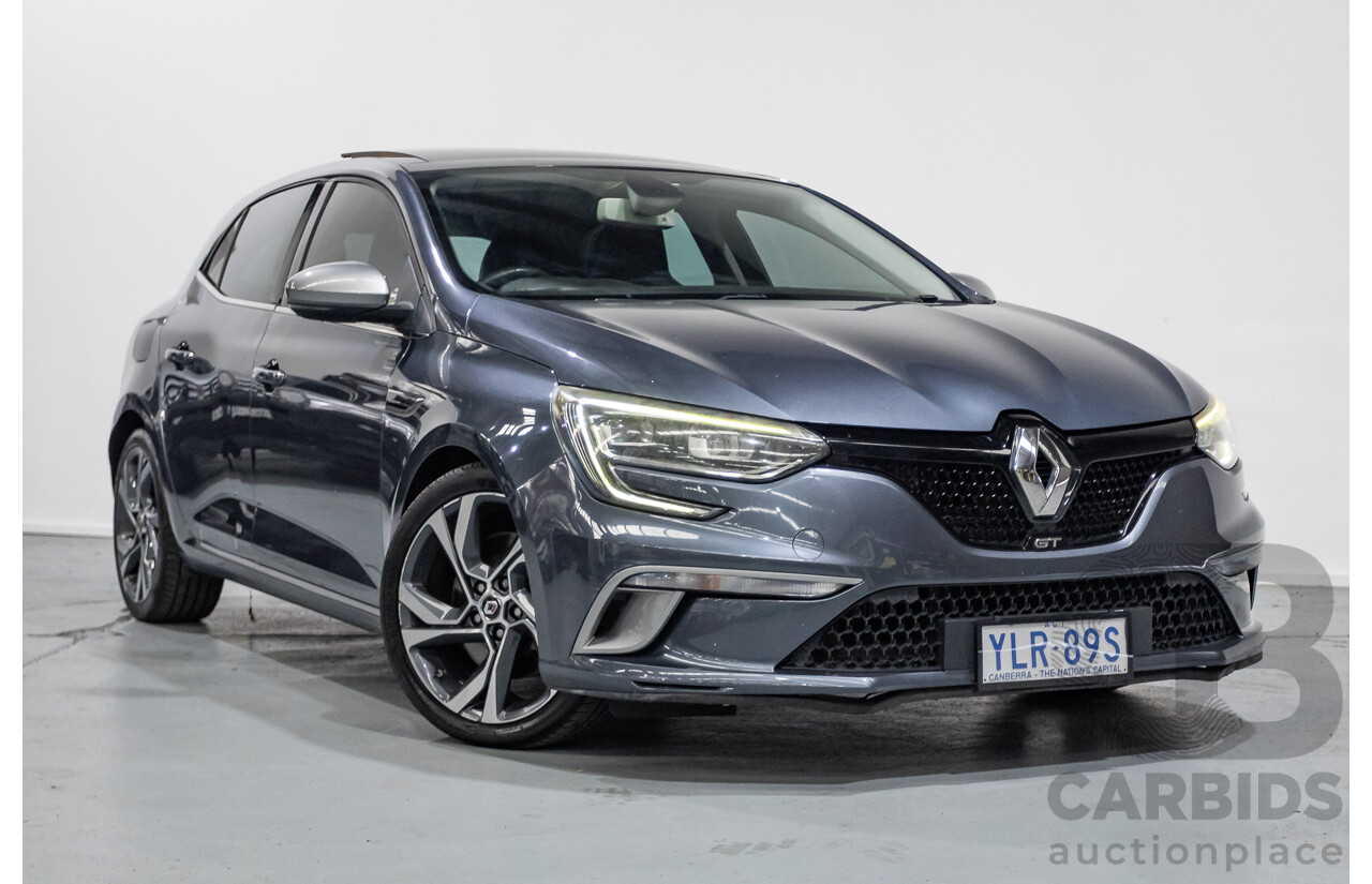 3/2017 Renault Megane GT 205 BFB 5D Hatchback Titanium Grey Metallic Turbo 1.6L