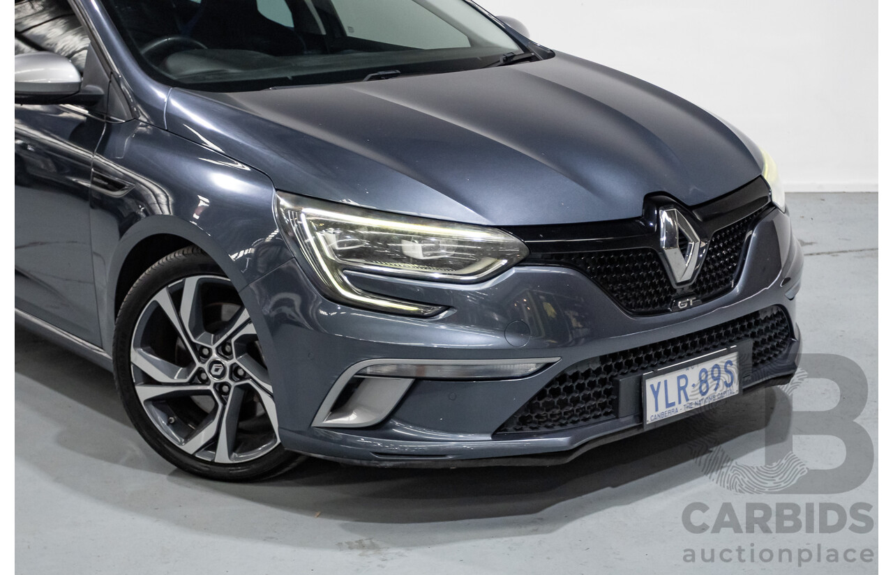 3/2017 Renault Megane GT 205 BFB 5D Hatchback Titanium Grey Metallic Turbo 1.6L