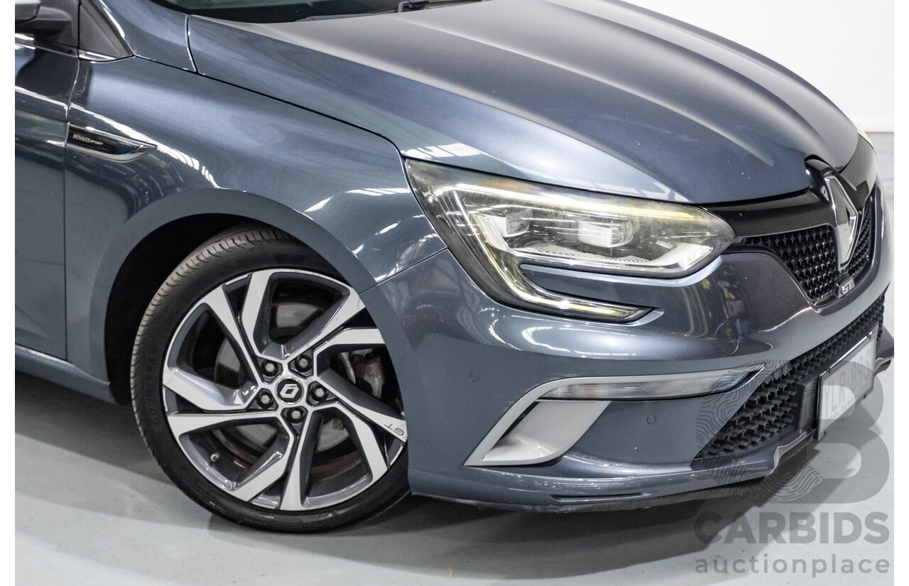 3/2017 Renault Megane GT 205 BFB 5D Hatchback Titanium Grey Metallic Turbo 1.6L