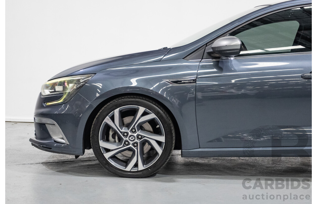 3/2017 Renault Megane GT 205 BFB 5D Hatchback Titanium Grey Metallic Turbo 1.6L