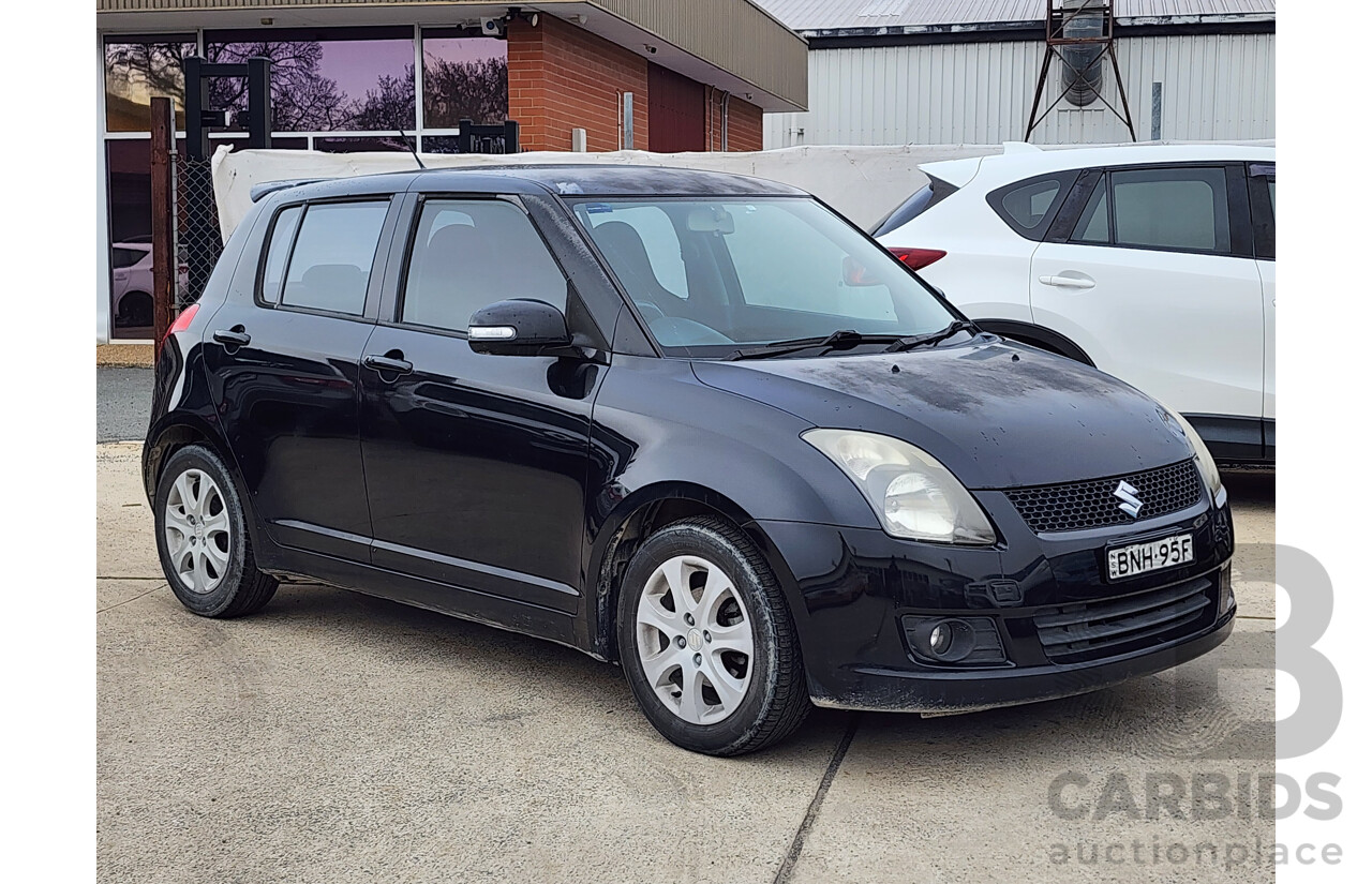 02/2010 Suzuki Swift RE.4 EZ MY07 UPDATE 5d Hatchback Black 1.5L