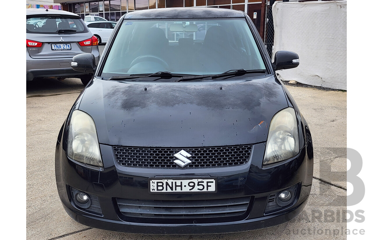 02/2010 Suzuki Swift RE.4 EZ MY07 UPDATE 5d Hatchback Black 1.5L
