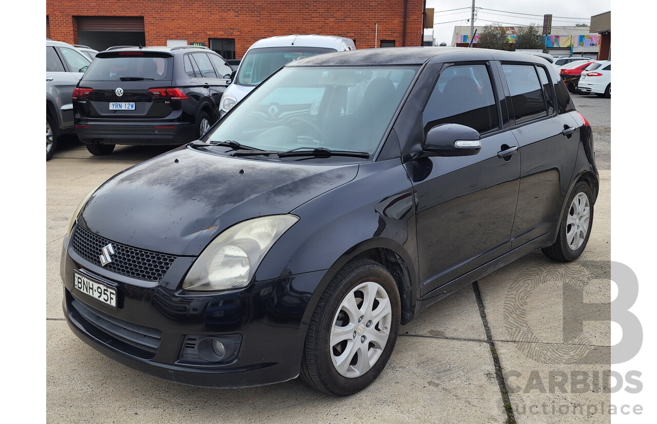 02/2010 Suzuki Swift RE.4 EZ MY07 UPDATE 5d Hatchback Black 1.5L