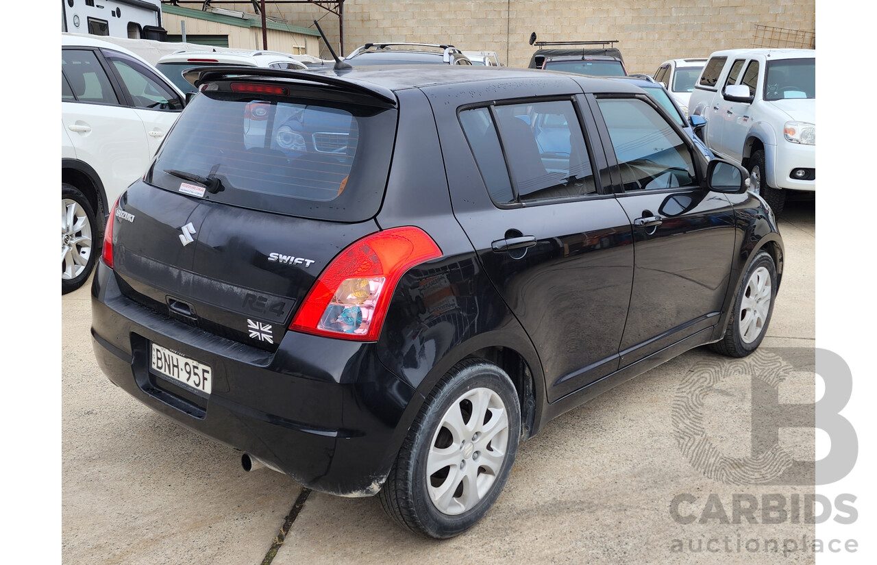 02/2010 Suzuki Swift RE.4 EZ MY07 UPDATE 5d Hatchback Black 1.5L