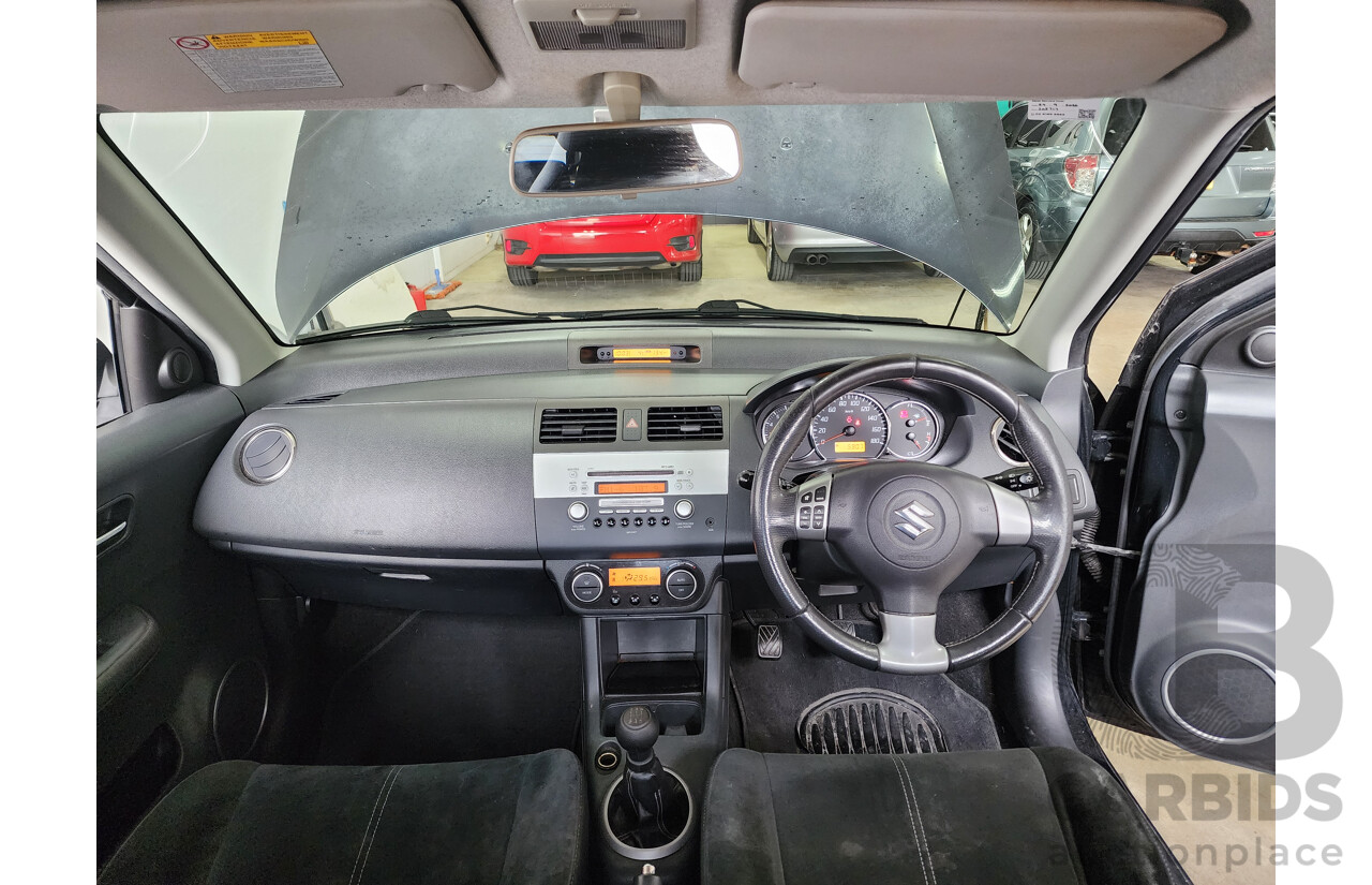 02/2010 Suzuki Swift RE.4 EZ MY07 UPDATE 5d Hatchback Black 1.5L