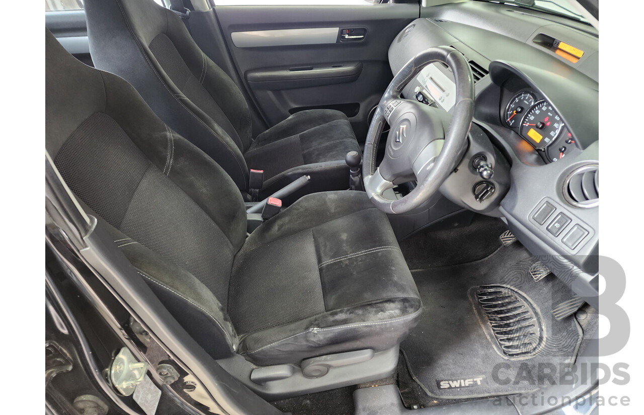 02/2010 Suzuki Swift RE.4 EZ MY07 UPDATE 5d Hatchback Black 1.5L